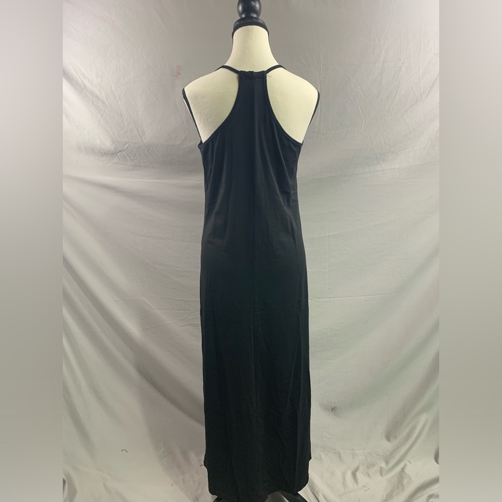 Black Halter Neck Tee Dress - Picture 8 of 8